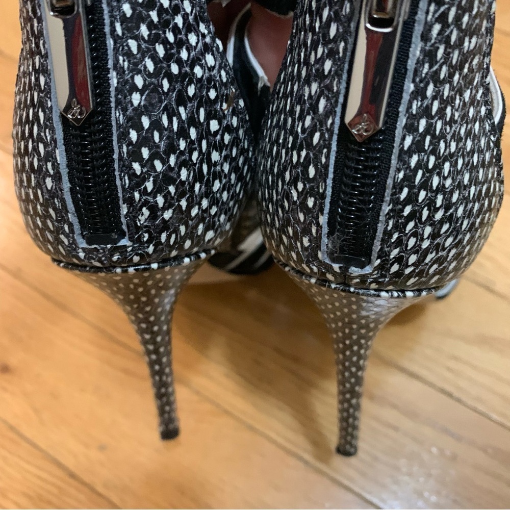 Sam Edelman 6.5 Elegant‎ Black Strappy Heels - Picture 4 of 6